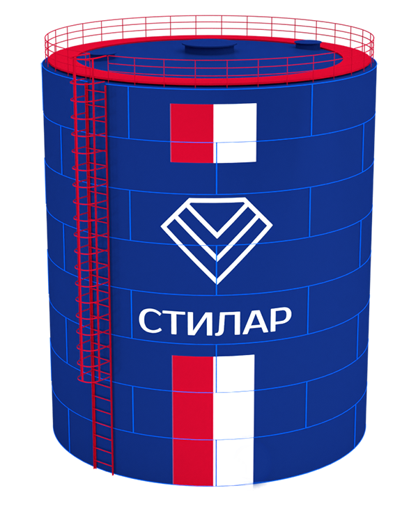 Цельносварной сборный резервуар РВС 200 м³ от завода-производителя